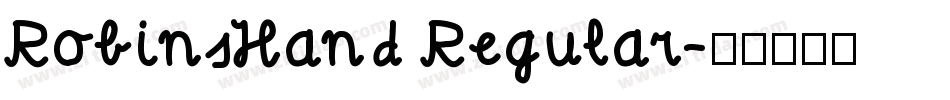RobinsHand Regular字体转换